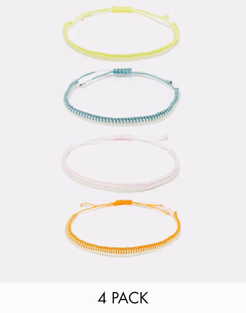 Набор из 4 пар многофункциональных браслетов и ножек унисекс из восстановленной винтажной ткани Reclaimed Vintage
Набор из 4 пар многофункциональных браслетов и ножек унисекс из восстановленной винтажной ткани Reclaimed Vintage