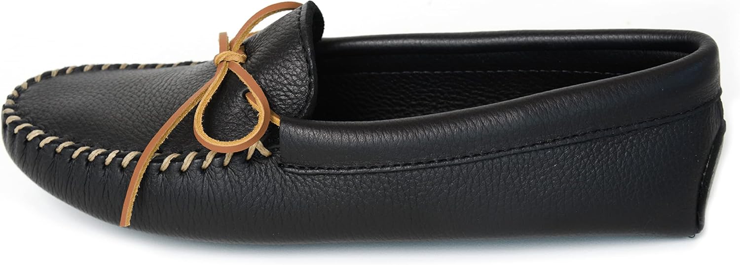 Мокасины Minnetonka для мужчин из двухслойной оленьей кожи с мягкой подошвой, черный
Мокасины Minnetonka для мужчин из двухслойной оленьей кожи с мягкой подошвой, черный