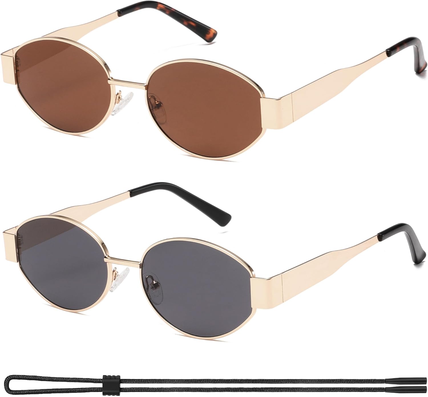 Ретро-очки овальной формы для женщин, модные солнцезащитные очки 2024 года, классические модели, защита от УФ-излучения UV400, с ремешком-держателем для использования на открытом воздухе Soulkawa, Grey
Ретро-очки овальной формы для женщин, модные солнцезащитные очки 2024 года, классические модели, защита от УФ-излучения UV400, с ремешком-держателем для использования на открытом воздухе Soulkawa, Grey