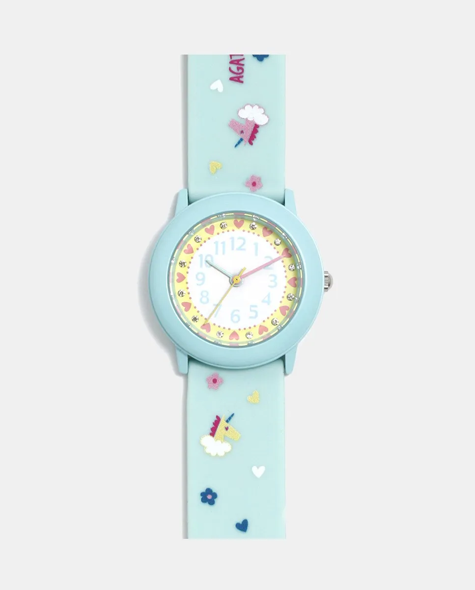 Часы Tiffanys Bombón AGR369 Agatha Ruiz de la Prada, синий
Часы Tiffanys Bombón AGR369 Agatha Ruiz de la Prada, синий