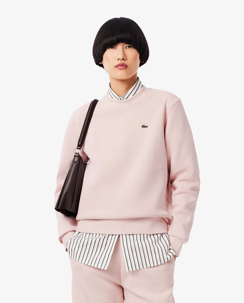 Женский свитшот с круглым вырезом из пике свободного кроя Lacoste, розовый
Женский свитшот с круглым вырезом из пике свободного кроя Lacoste, розовый