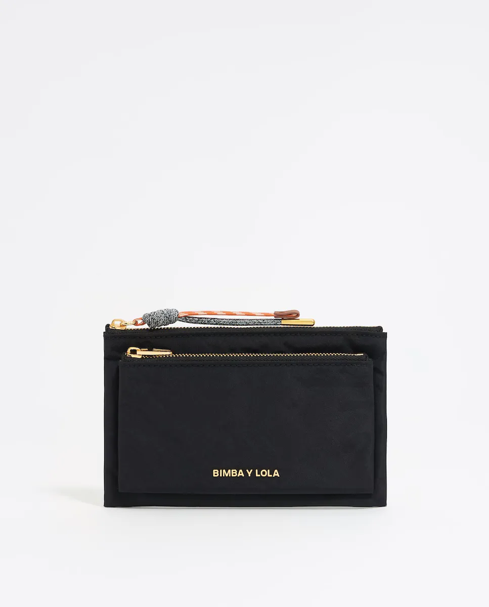 Женский двойной нейлоновый кошелек Bimba y Lola, черный
Женский двойной нейлоновый кошелек Bimba y Lola, черный
