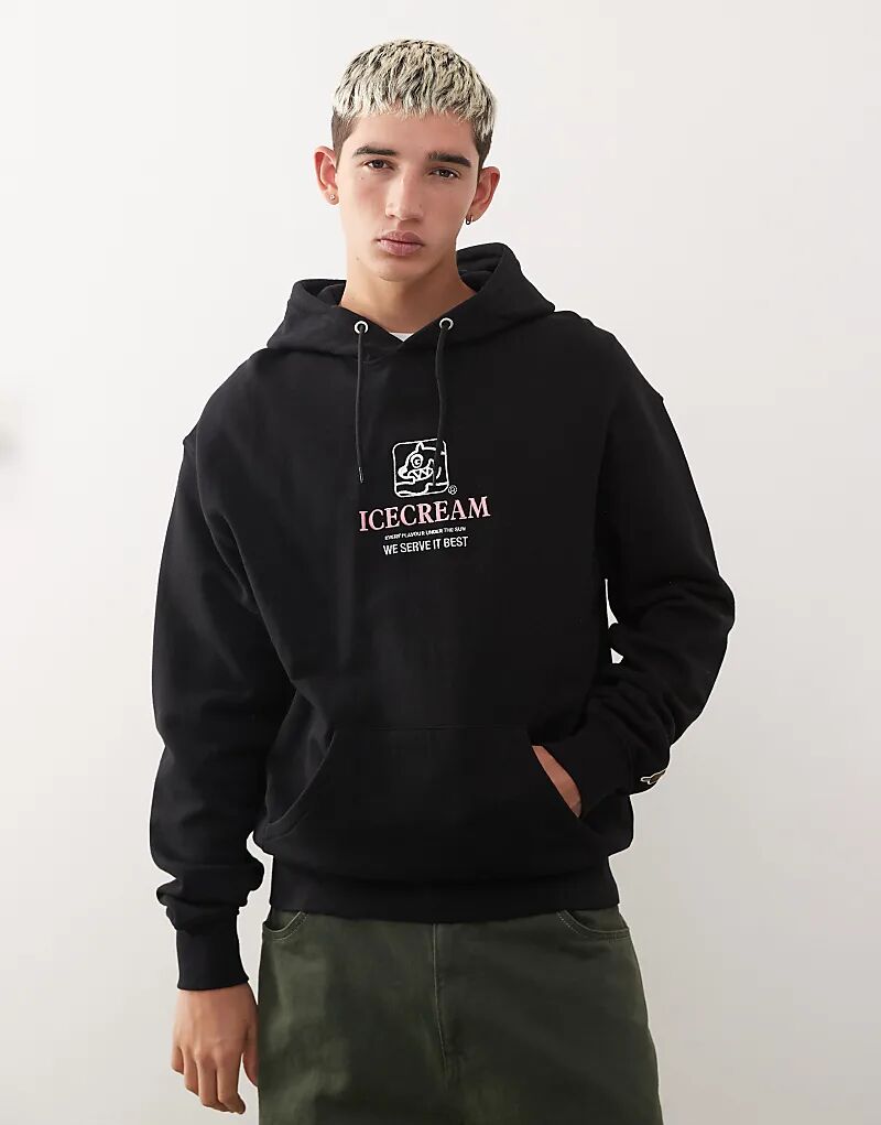 Лучший худи с принтом «Мороженое, которое мы подаём» ICECREAM в чёрном цвете
Лучший худи с принтом «Мороженое, которое мы подаём» ICECREAM в чёрном цвете