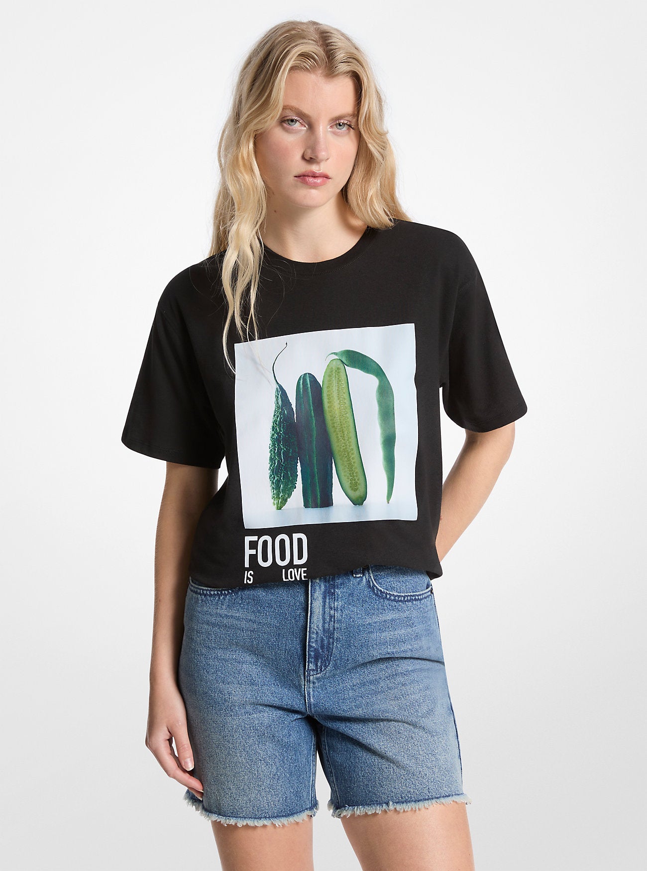 Футболка из смеси хлопка и льна Watch Hunger Stop Michael Kors, черный
Футболка из смеси хлопка и льна Watch Hunger Stop Michael Kors, черный