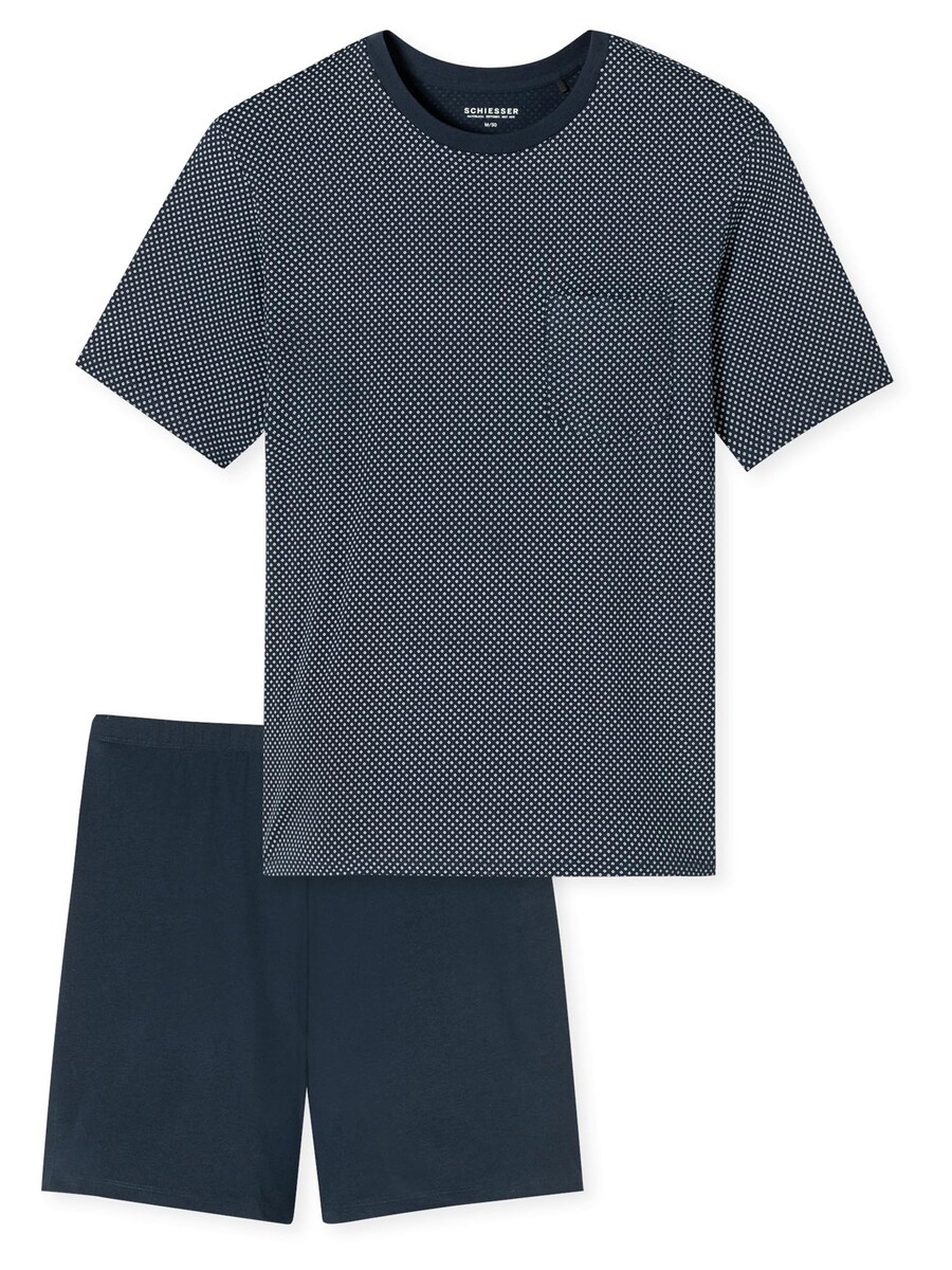 Короткая пижама SCHIESSER Comfort Essentials, темно-синий
Короткая пижама SCHIESSER Comfort Essentials, темно-синий