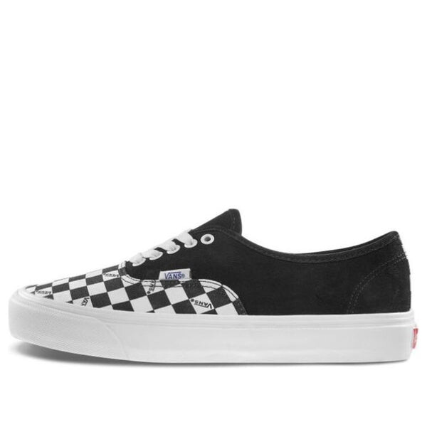 Кроссовки og authentic lx 'black checkerboard toe' Vans, черный 
Кроссовки og authentic lx 'black checkerboard toe' Vans, черный