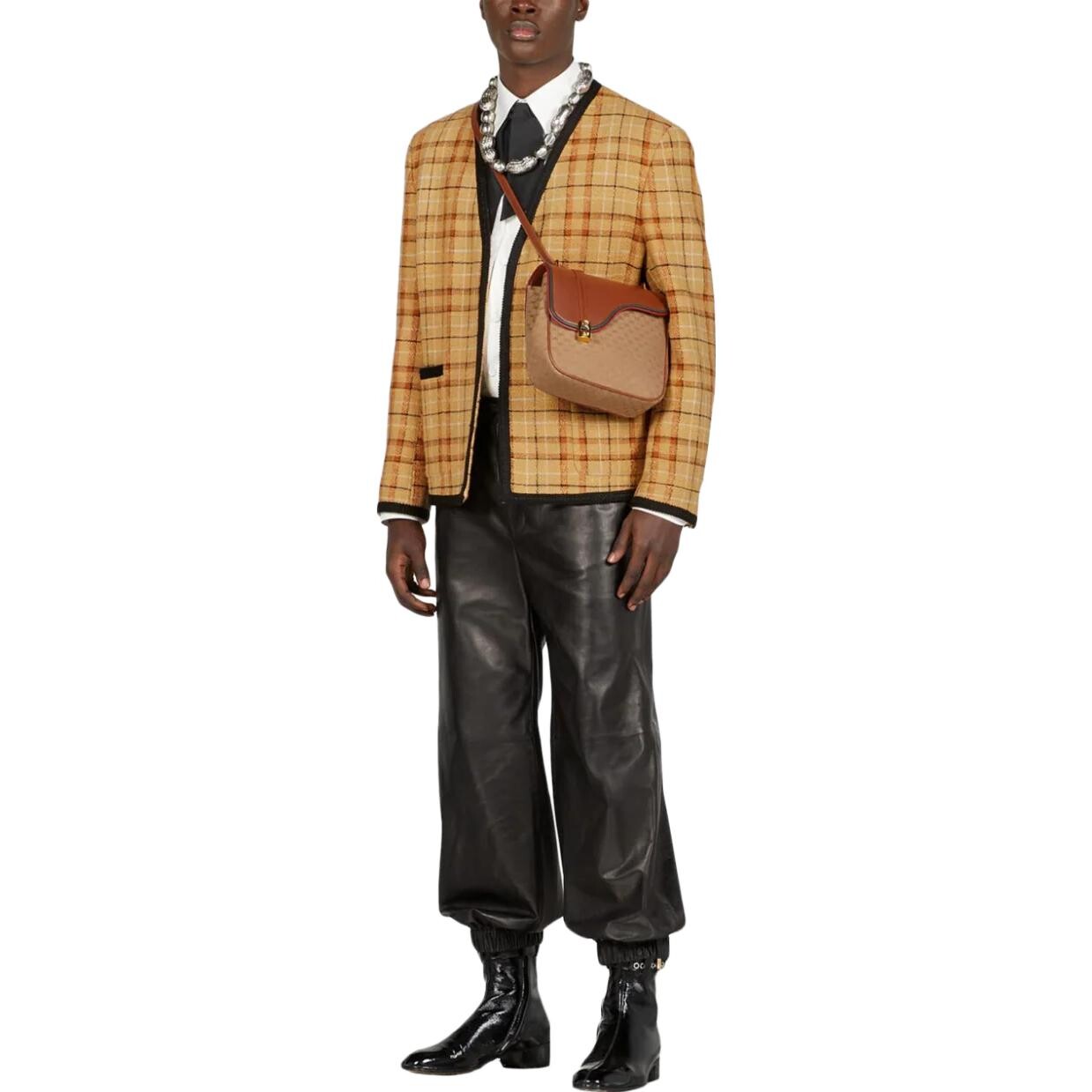 Трикотажные спортивные штаны мужские черные Gucci, черный 
Трикотажные спортивные штаны мужские черные Gucci, черный