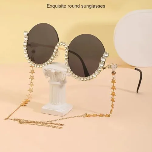 Круглые солнцезащитные очки с бриллиантами для женщин, модные солнцезащитные очки со стразами для женщин, винтажные овальные очки с кристаллами MTZJH, C6brownpink
Круглые солнцезащитные очки с бриллиантами для женщин, модные солнцезащитные очки со стразами для женщин, винтажные овальные очки с кристаллами MTZJH, C6brownpink