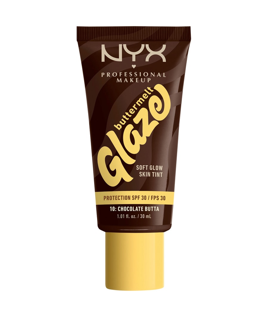 Жидкая основа NYX Professional Makeup Buttermelt Glaze Soft Glow Skin Tint SPF 30, Nr. 10 - Chocolate Butta, 30 ml
Жидкая основа NYX Professional Makeup Buttermelt Glaze Soft Glow Skin Tint SPF 30, Nr. 10 - Chocolate Butta, 30 ml