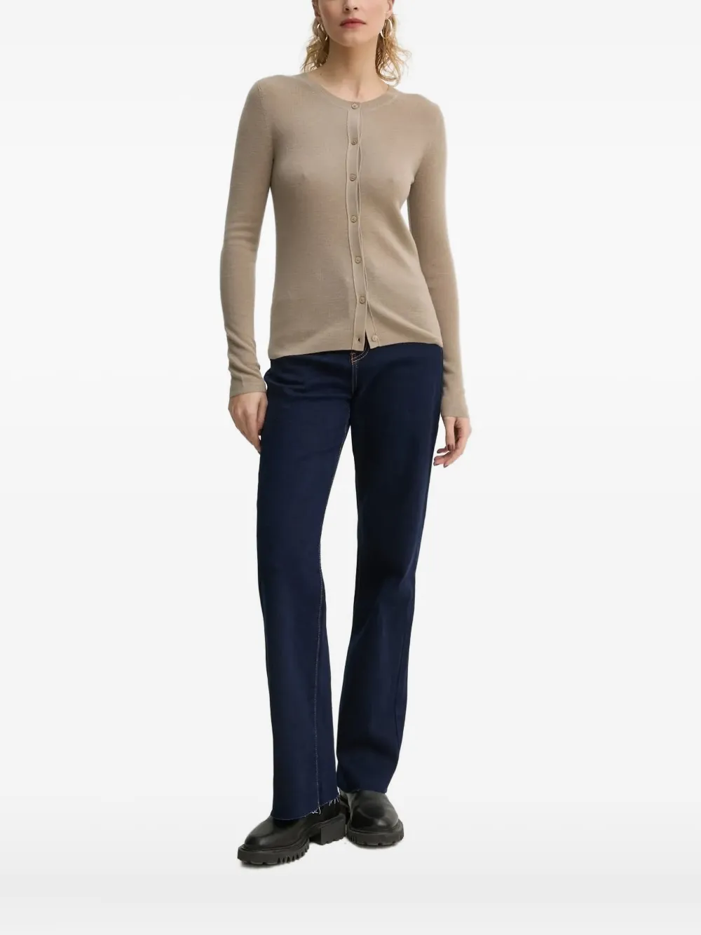 Кардиган в рубчик с застежкой на пуговицы спереди Marc O'Polo, нейтральный
Кардиган в рубчик с застежкой на пуговицы спереди Marc O'Polo, нейтральный