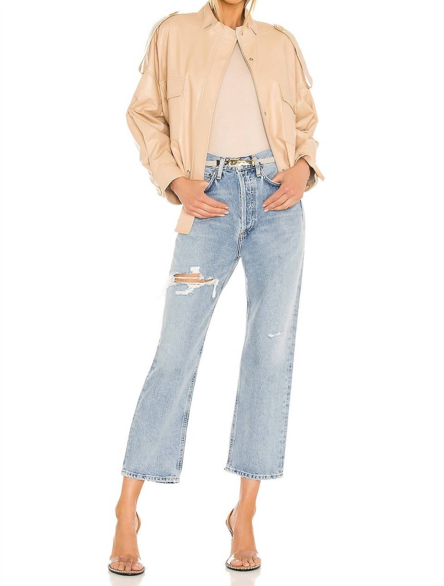 Укороченные джинсы Straight Leg 90S в цвете Echo Agolde, Echo
Укороченные джинсы Straight Leg 90S в цвете Echo Agolde, Echo