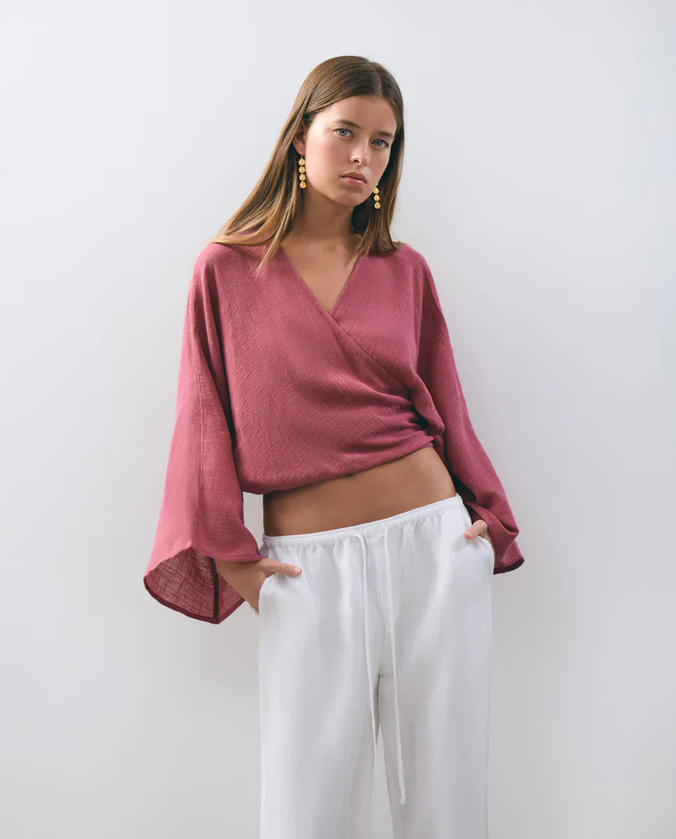 Женская блуза в деревенском стиле с возможностью многообразной носки Brownie, розовый
Женская блуза в деревенском стиле с возможностью многообразной носки Brownie, розовый