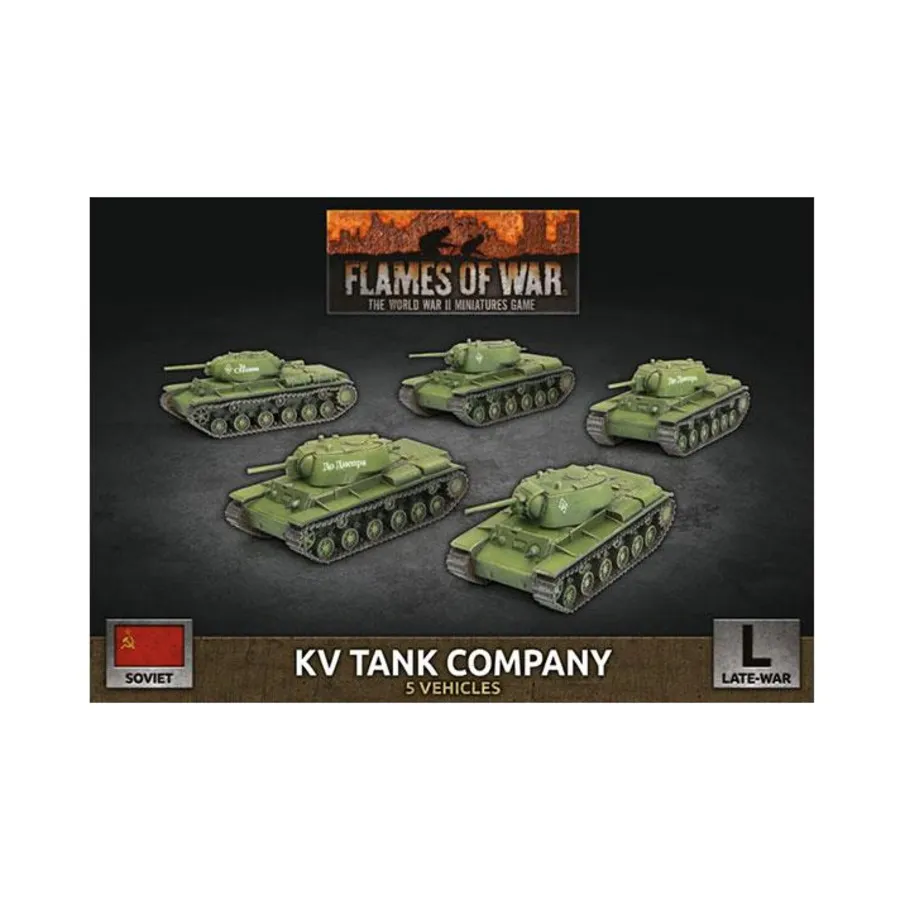 Танковая рота КВ, Flames of War - WWII - Soviet - Tanks (4th Edition)
Танковая рота КВ, Flames of War - WWII - Soviet - Tanks (4th Edition)