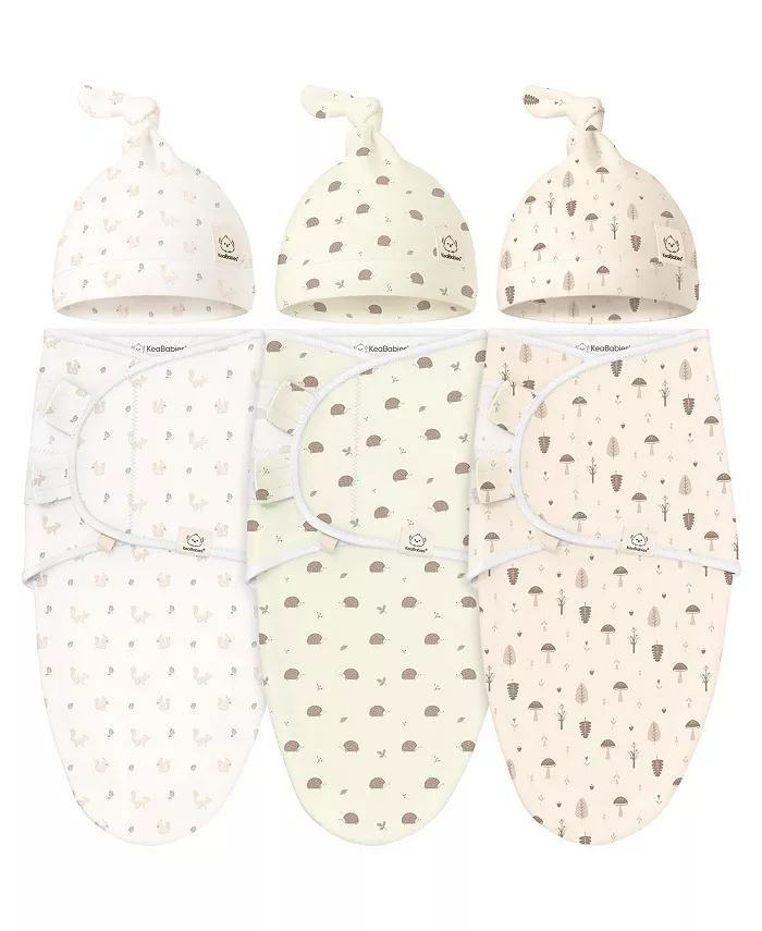 3 шт органические пеленки-коконы с шапочками-узлами, для новорожденных 0-3 месяцев Keababies, мультиколор
3 шт органические пеленки-коконы с шапочками-узлами, для новорожденных 0-3 месяцев Keababies, мультиколор