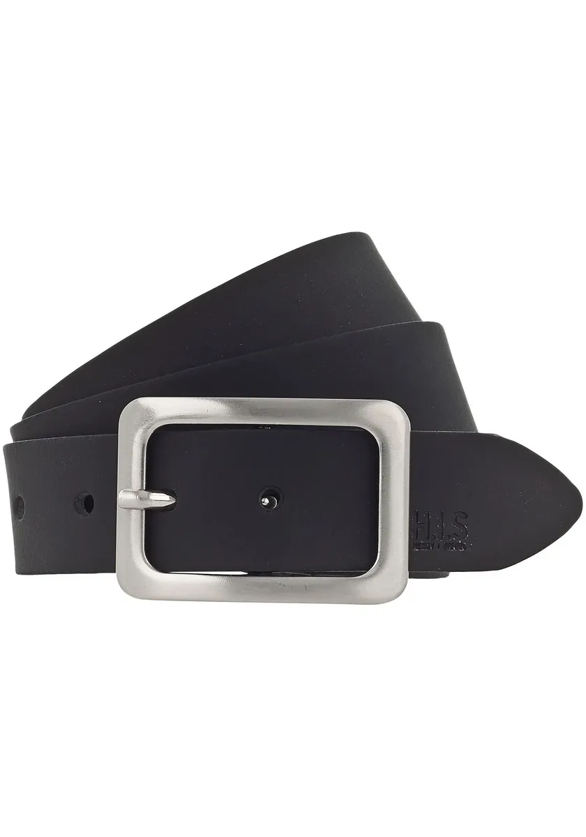 Кожаный ремень H.I.S, застежка блестящего сатинового серебра, черный
Кожаный ремень H.I.S, застежка блестящего сатинового серебра, черный