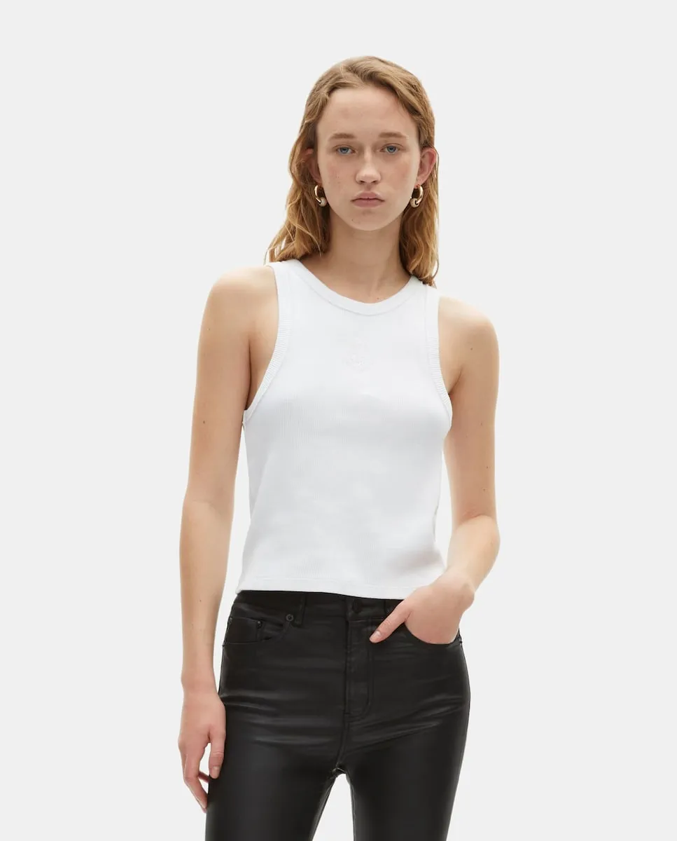 Футболка женская облегающая без рукавов The Kooples, белый
Футболка женская облегающая без рукавов The Kooples, белый