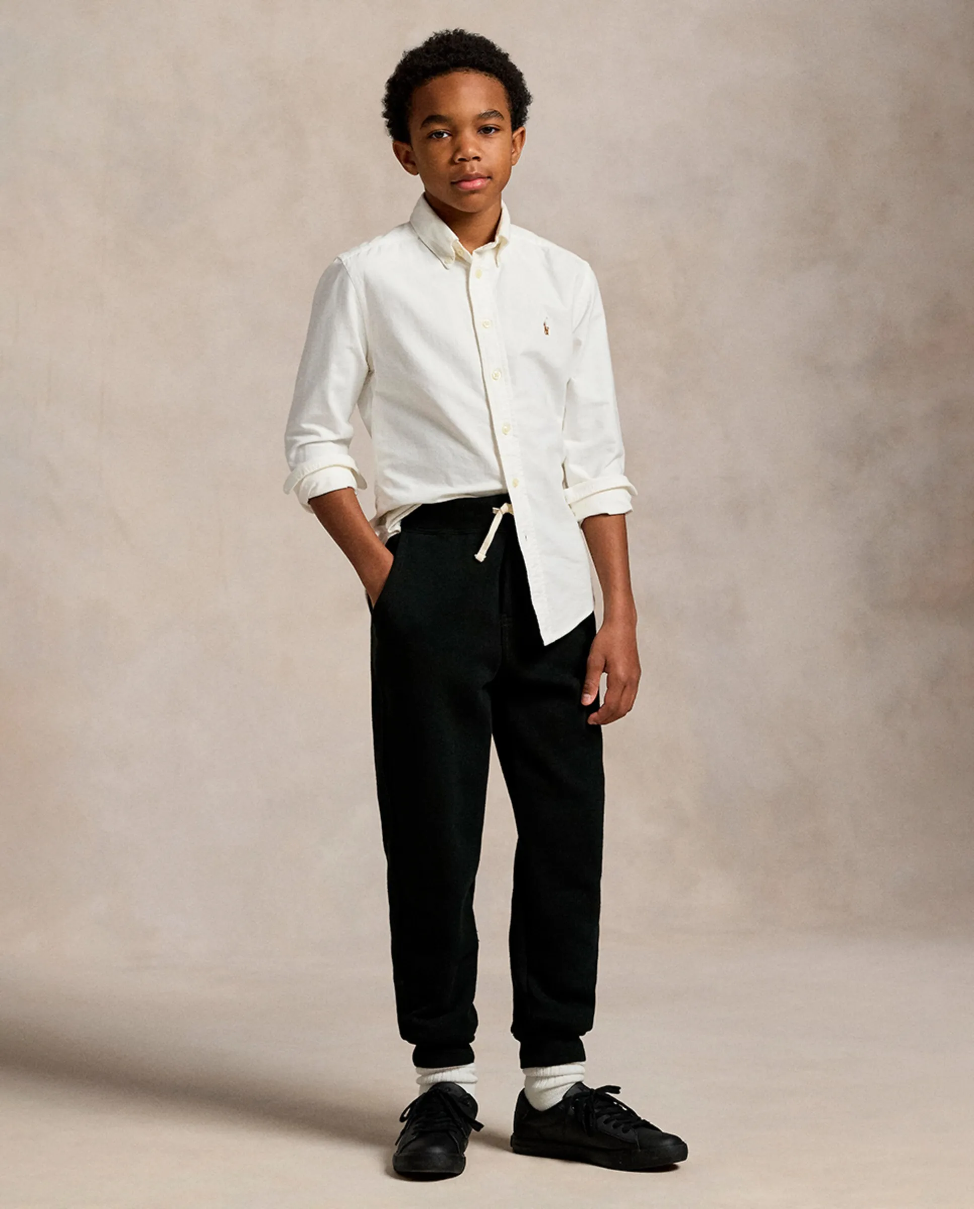 Унисекс спортивные брюки из флиса с вышитой лошадью Polo Ralph Lauren, черный 
Унисекс спортивные брюки из флиса с вышитой лошадью Polo Ralph Lauren, черный