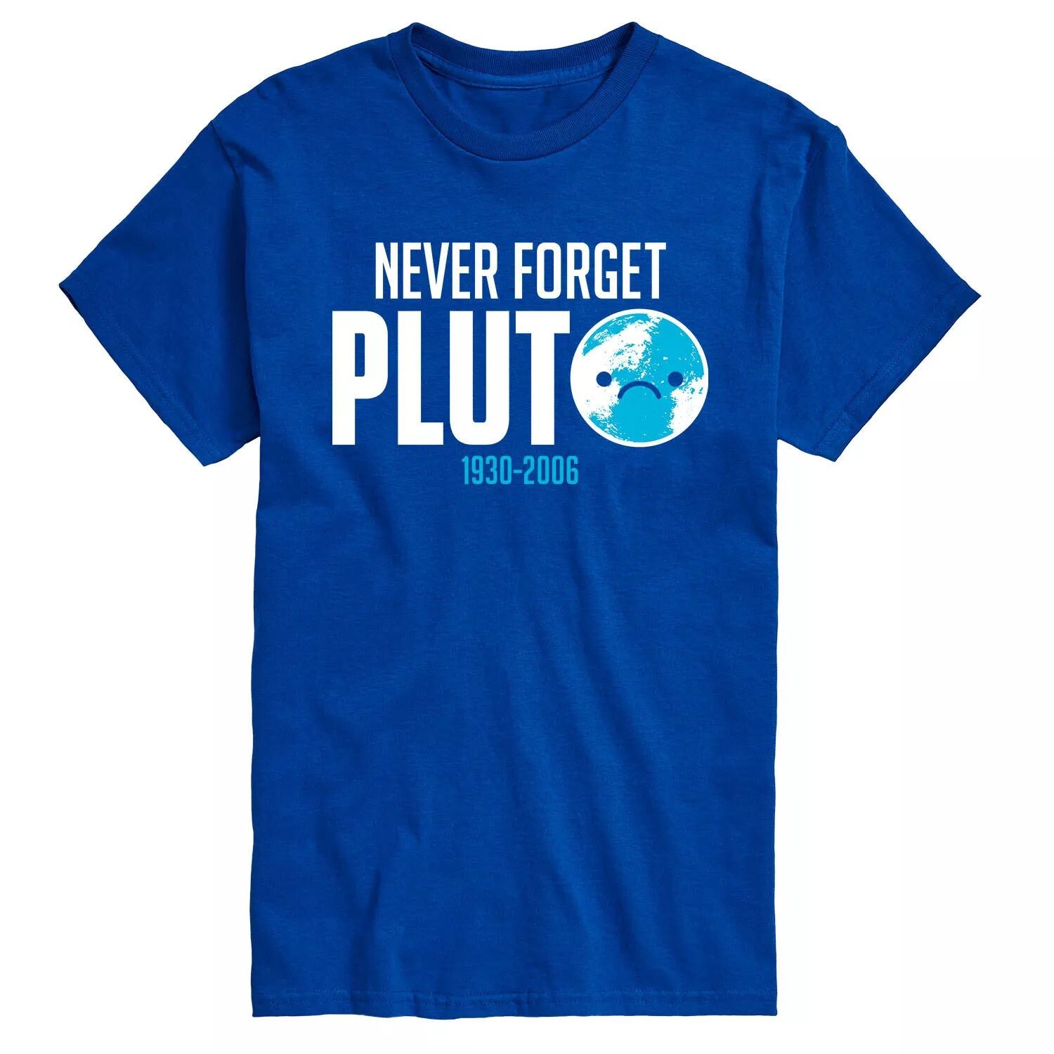 Футболка Big & Tall Never Forget Pluto, Blue Licensed Character, синий 
Футболка Big & Tall Never Forget Pluto, Blue Licensed Character, синий