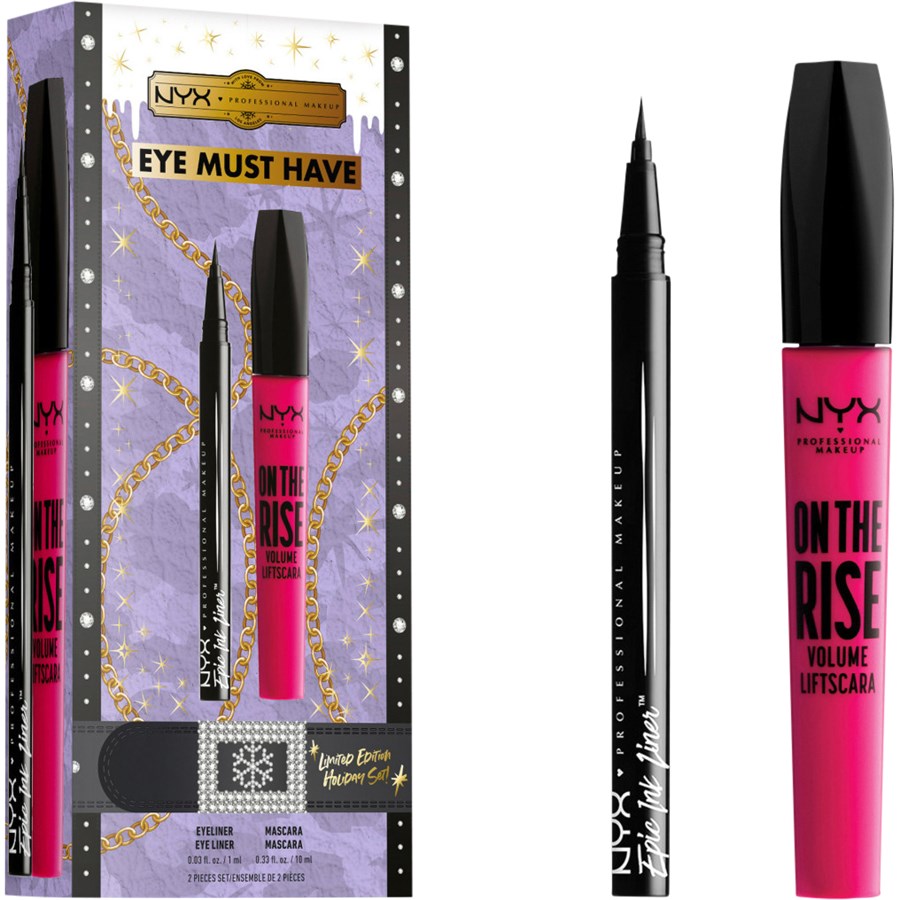 Тушь для ресниц NYX Professional Makeup X-mas Eye Must Have, Epic Eye Liner 1 ml + On The Rise Volume Mascara 10 ml / 1 Stk.
Тушь для ресниц NYX Professional Makeup X-mas Eye Must Have, Epic Eye Liner 1 ml + On The Rise Volume Mascara 10 ml / 1 Stk.
