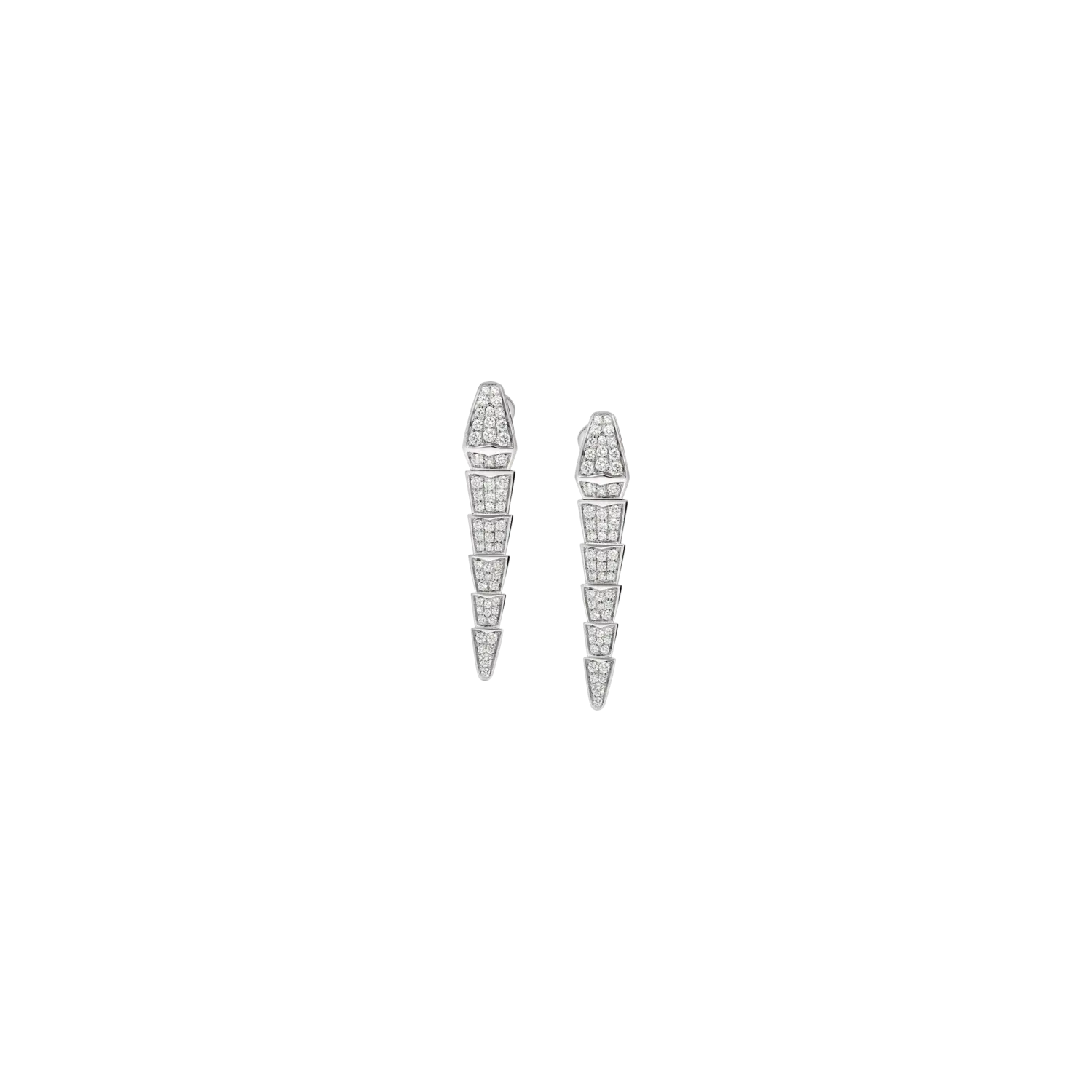 Серьги Bulgari Viper в форме змеи из белого золота с бриллиантами
Серьги Bulgari Viper в форме змеи из белого золота с бриллиантами