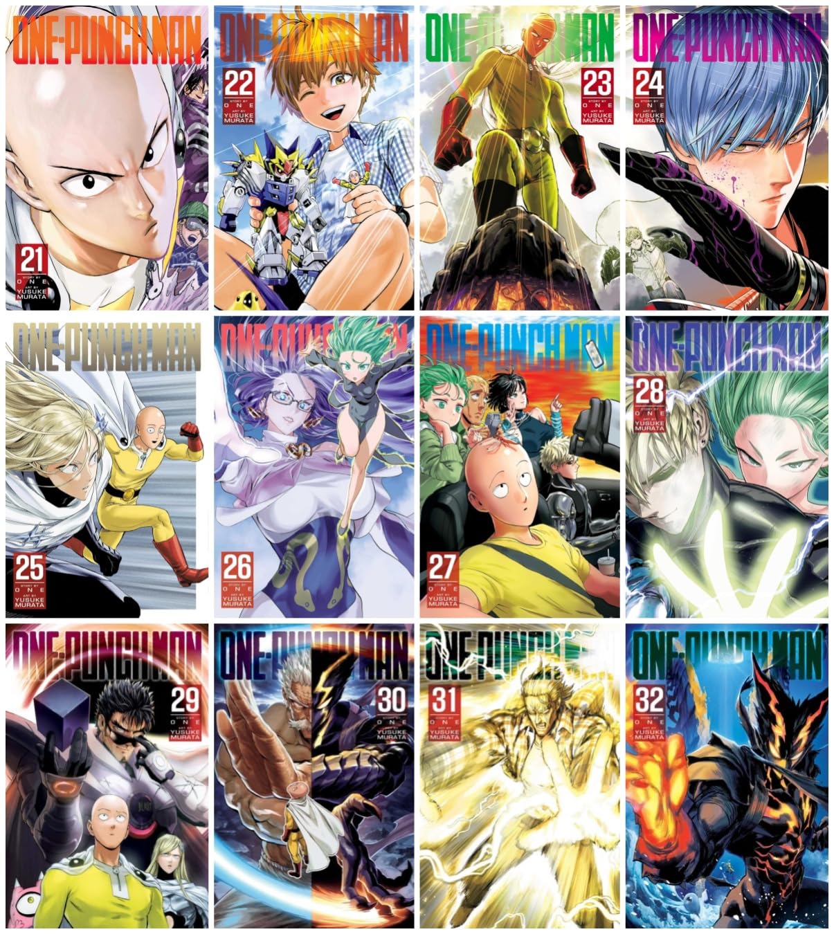 One-Punch Man Manga Series 12-Book Collection Set (Vol. 21 to 32) Paperback Edition - Action-Packed Superhero Comedy Manga by ONE & Yusuke Murata (Little Simon)
One-Punch Man Manga Series 12-Book Collection Set (Vol. 21 to 32) Paperback Edition - Action-Packed Superhero Comedy Manga by ONE & Yusuke Murata (Little Simon)
