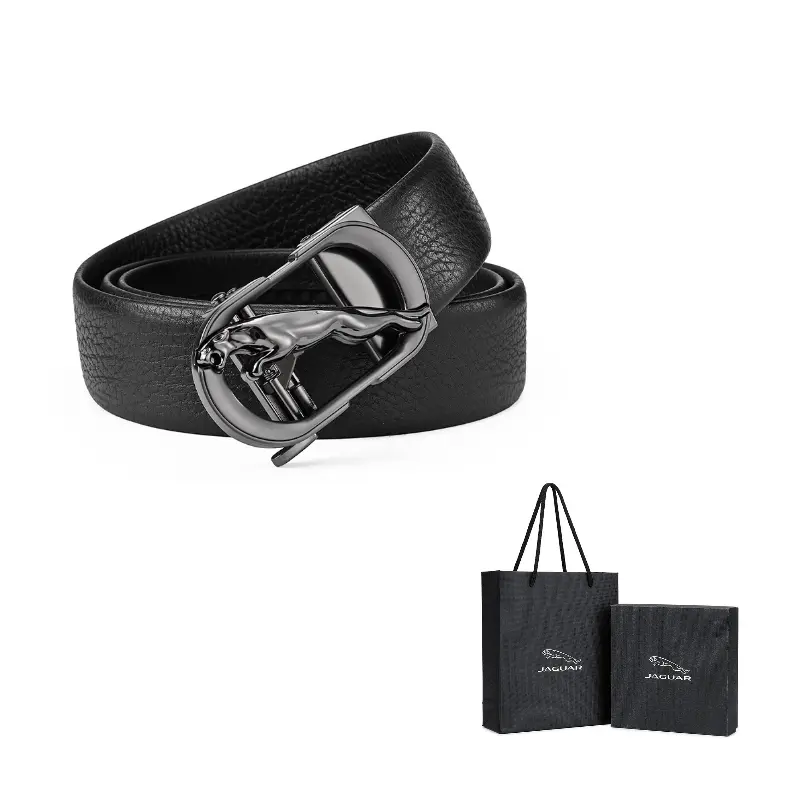 JAGUAR Модный мужской кожаный ремень с автоматической пряжкой и ажурным дизайном, Gunmetal
JAGUAR Модный мужской кожаный ремень с автоматической пряжкой и ажурным дизайном, Gunmetal