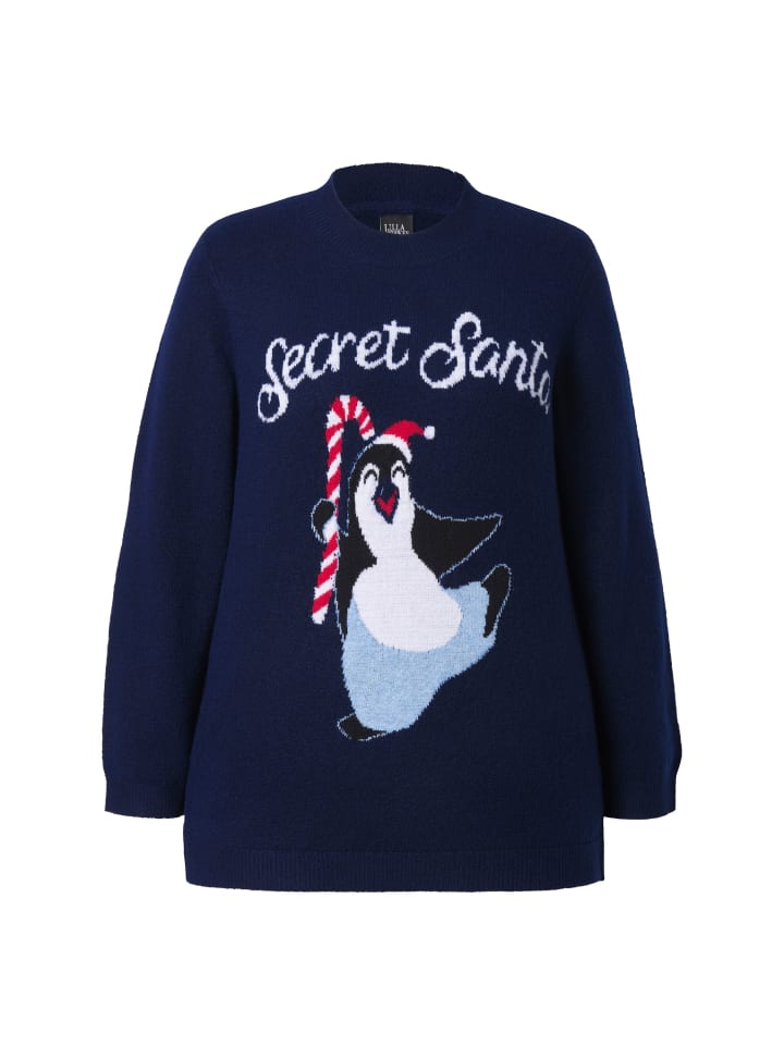 Свитер темно-синего цвета Ulla Popken
Свитер темно-синего цвета Ulla Popken