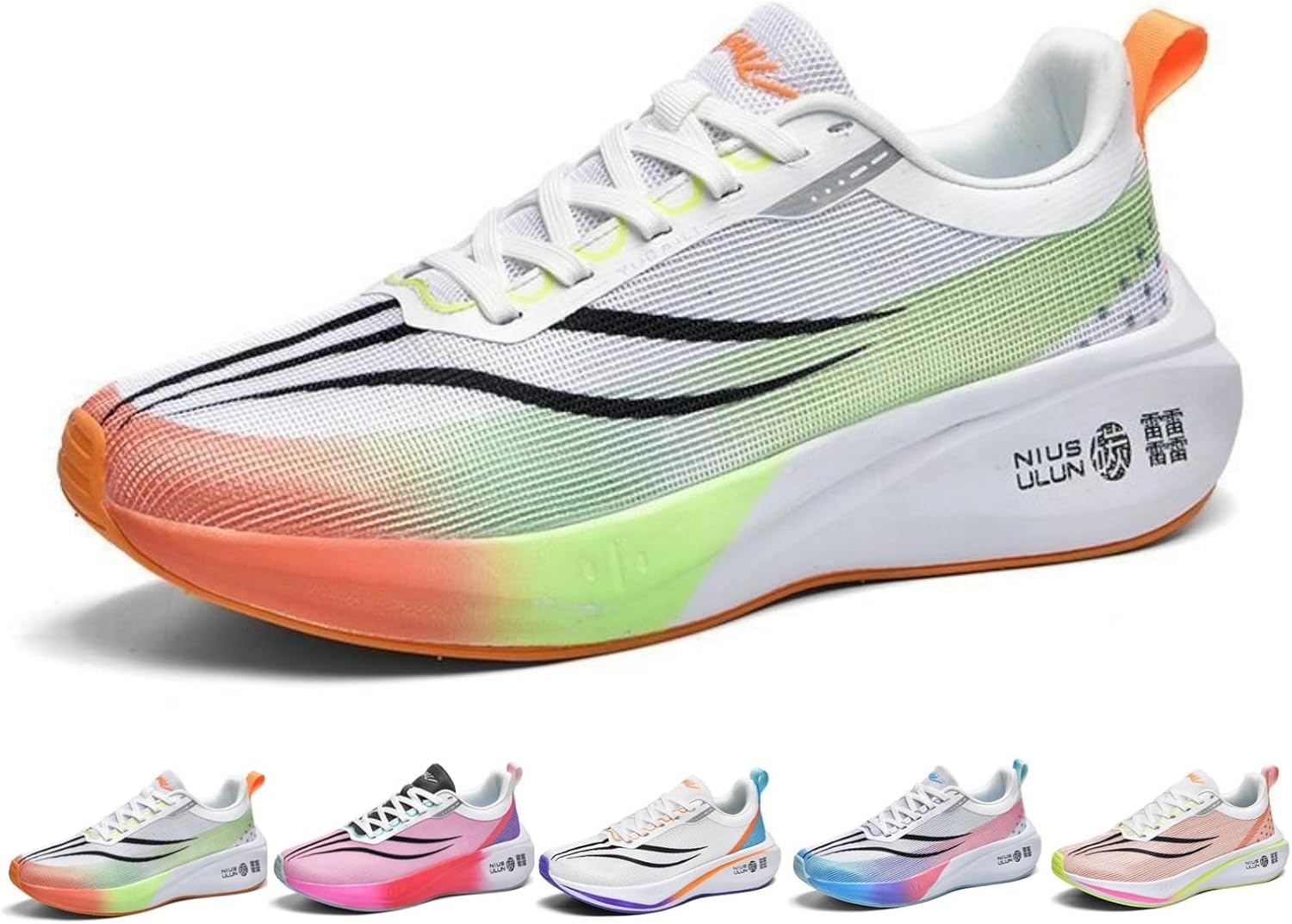Кроссовки для бега MACEFIL для мужчин и женщин, ультралегкие тренировочные туфли с карбоновой пластиной, профессиональная амортизация, спортивная обувь, белый/зеленый/оранжевый
Кроссовки для бега MACEFIL для мужчин и женщин, ультралегкие тренировочные туфли с карбоновой пластиной, профессиональная амортизация, спортивная обувь, белый/зеленый/оранжевый