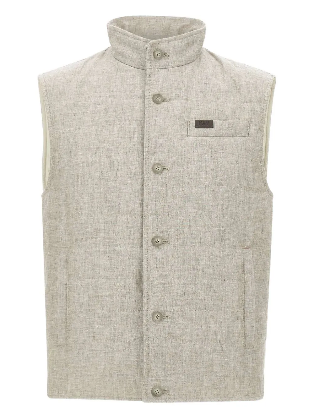 Стеганый жилет с застежкой на пуговицы Fay, нейтральный
Стеганый жилет с застежкой на пуговицы Fay, нейтральный