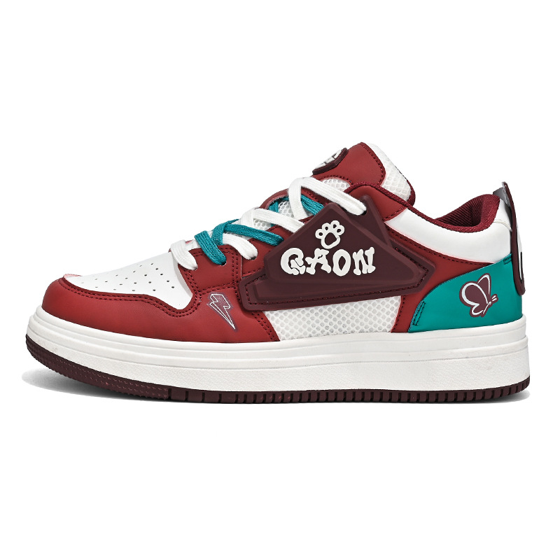 TAFN Низкие мужские кроссовки для скейтбординга бордового цвета
TAFN Низкие мужские кроссовки для скейтбординга бордового цвета