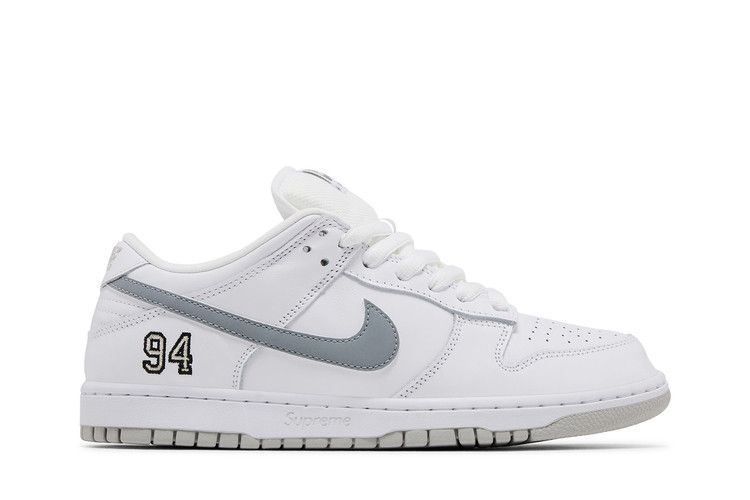 Кроссовки Nike Supreme x Dunk Low SB, White Metallic Silver
Кроссовки Nike Supreme x Dunk Low SB, White Metallic Silver