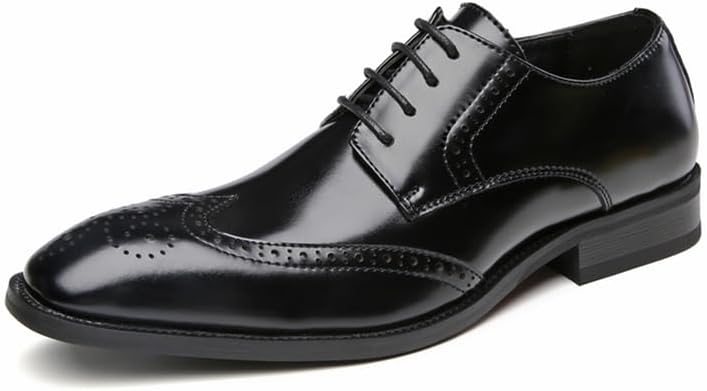 Мужские классические туфли броги из натуральной кожи, британский стиль, дерби на шнуровке Generic, черный
Мужские классические туфли броги из натуральной кожи, британский стиль, дерби на шнуровке Generic, черный