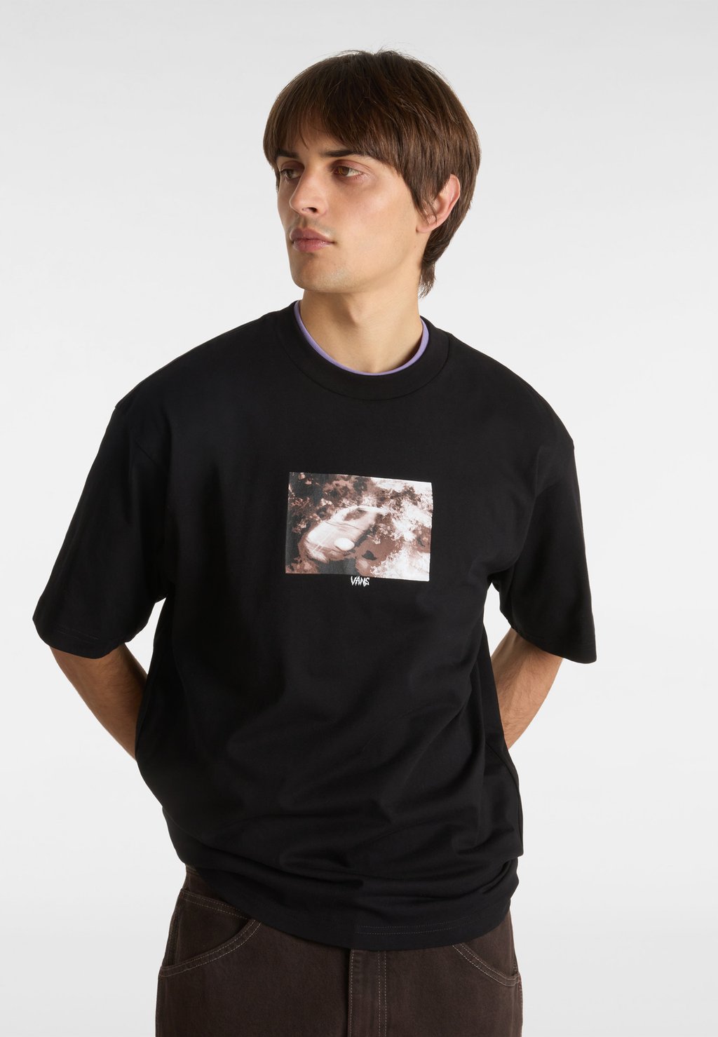 Футболка с принтом FLAMMABLE Vans, черный
Футболка с принтом FLAMMABLE Vans, черный