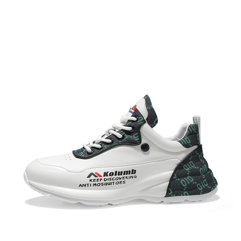 Kolumb Износостойкие низкие кроссовки на массивной подошве, мужские, белые, зеленые
Kolumb Износостойкие низкие кроссовки на массивной подошве, мужские, белые, зеленые
