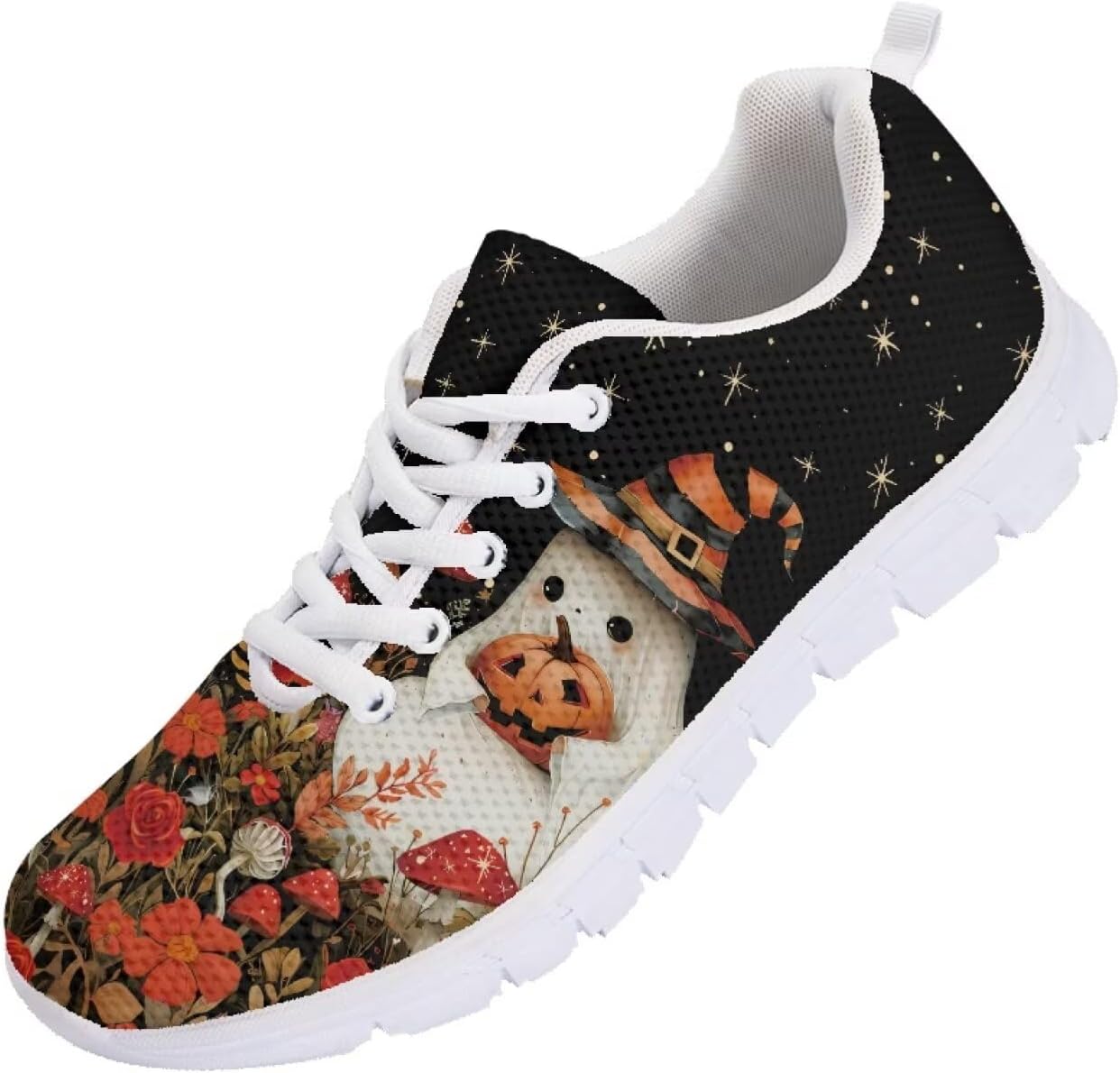 Кроссовки Forchrinse на Хэллоуин для женщин и мужчин, дышащие, с шнуровкой, для прогулок, повседневные сетчатые, противоскользящие теннисные туфли, Halloween Ghosts
Кроссовки Forchrinse на Хэллоуин для женщин и мужчин, дышащие, с шнуровкой, для прогулок, повседневные сетчатые, противоскользящие теннисные туфли, Halloween Ghosts