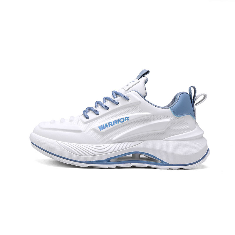WARRIOR Низкие повседневные кроссовки мужские бело-зеленые - бело-синие, цвет White/Blue 
WARRIOR Низкие повседневные кроссовки мужские бело-зеленые - бело-синие, цвет White/Blue