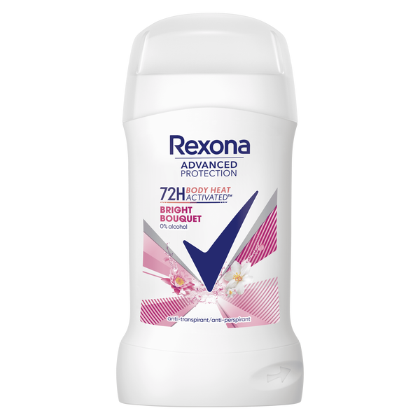 Женский антиперспирант-карандаш, 50 мл Rexona Advanced protection bright bouquet
Женский антиперспирант-карандаш, 50 мл Rexona Advanced protection bright bouquet
