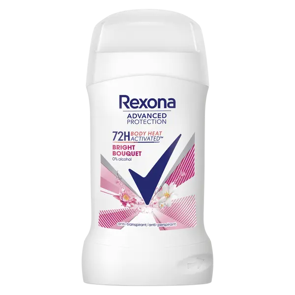 Женский антиперспирант-карандаш, 50 мл Rexona Advanced protection bright bouquet
Женский антиперспирант-карандаш, 50 мл Rexona Advanced protection bright bouquet