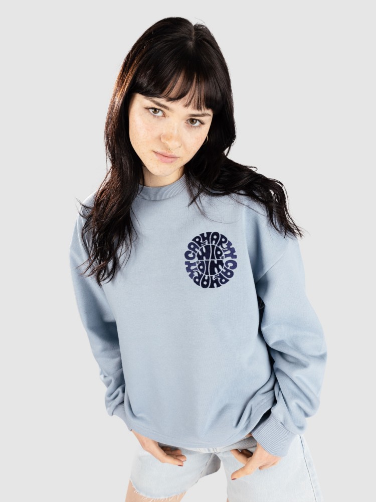 Свитер Carhartt WIP Jazzy Sweater, frosted blue/ink
Свитер Carhartt WIP Jazzy Sweater, frosted blue/ink