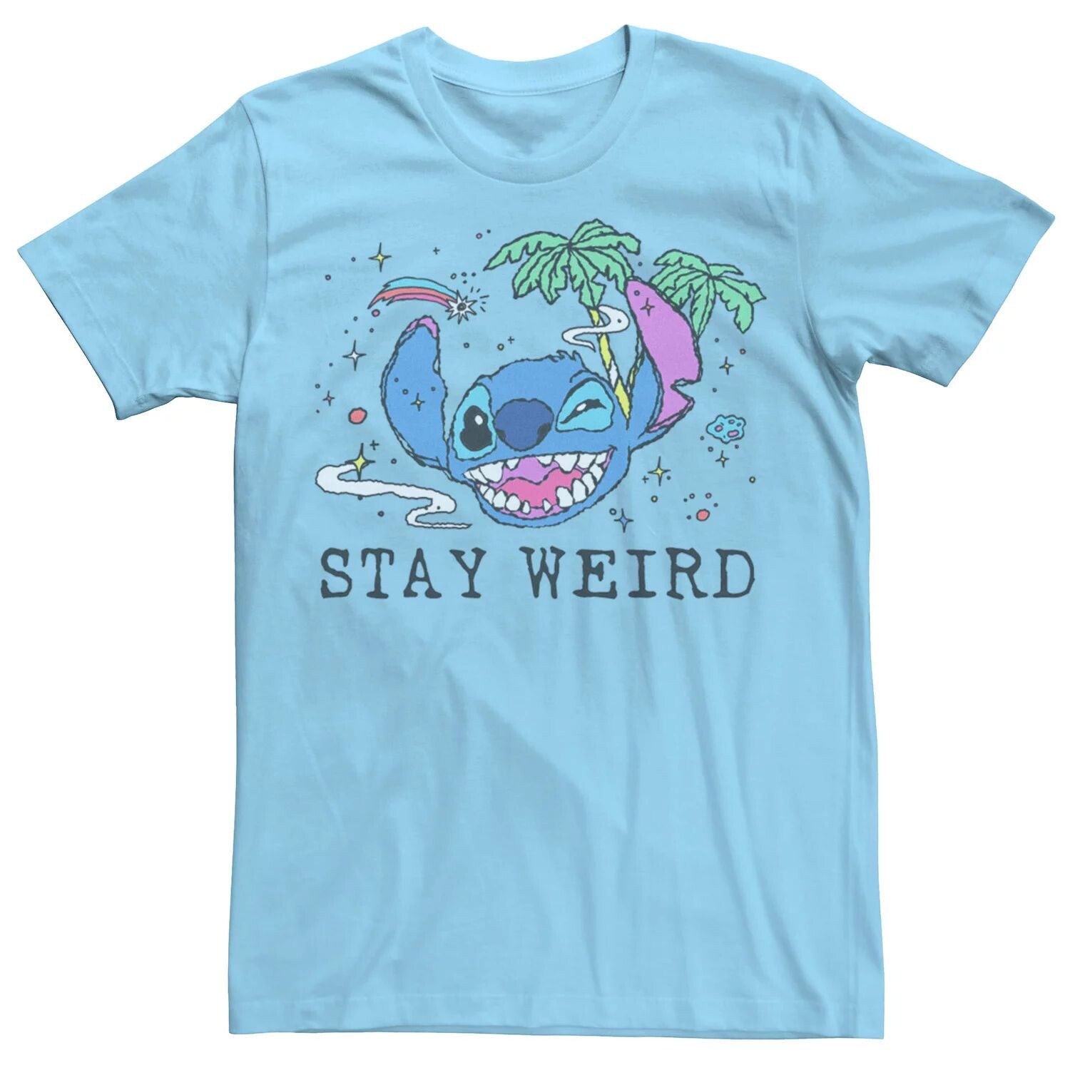 Мужская футболка Lilo & Stitch Trippy Stitch с большим лицом Disney, светло-синий
Мужская футболка Lilo & Stitch Trippy Stitch с большим лицом Disney, светло-синий