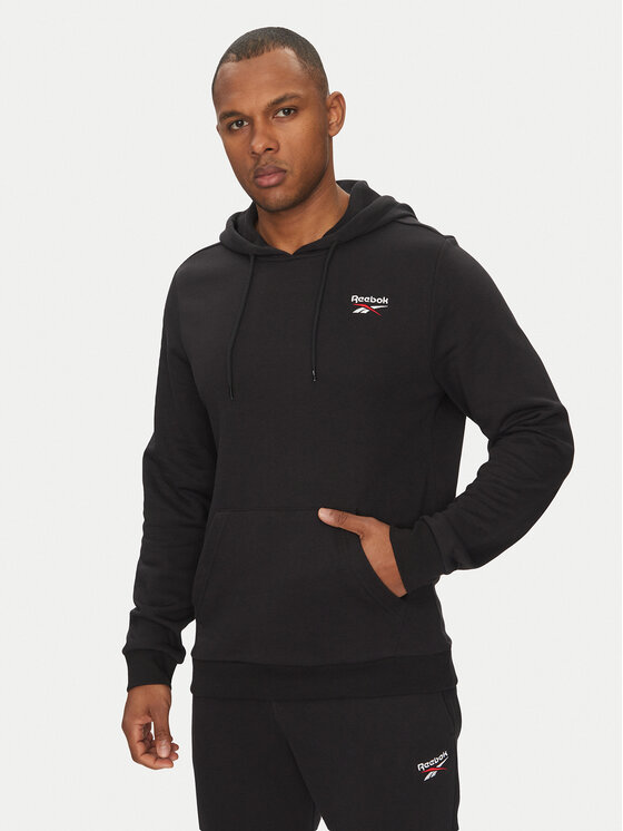 Толстовка обычного кроя Identhlty Small Logo 100221784 Reebok, черный 
Толстовка обычного кроя Identhlty Small Logo 100221784 Reebok, черный