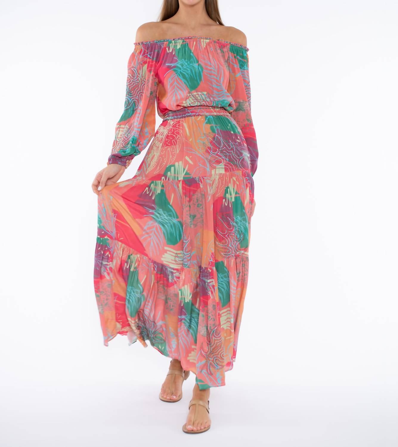 Топ Anastasia в розовом цвете с абстрактным джунгли принтом TAJ by SABRINA CRIPPA
Топ Anastasia в розовом цвете с абстрактным джунгли принтом TAJ by SABRINA CRIPPA