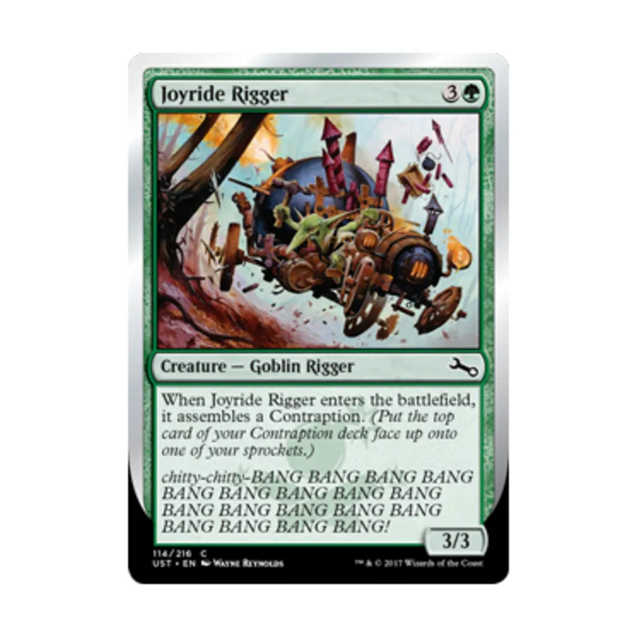 CCG Джойрайд Риггер (К), MTG - Unstable
CCG Джойрайд Риггер (К), MTG - Unstable