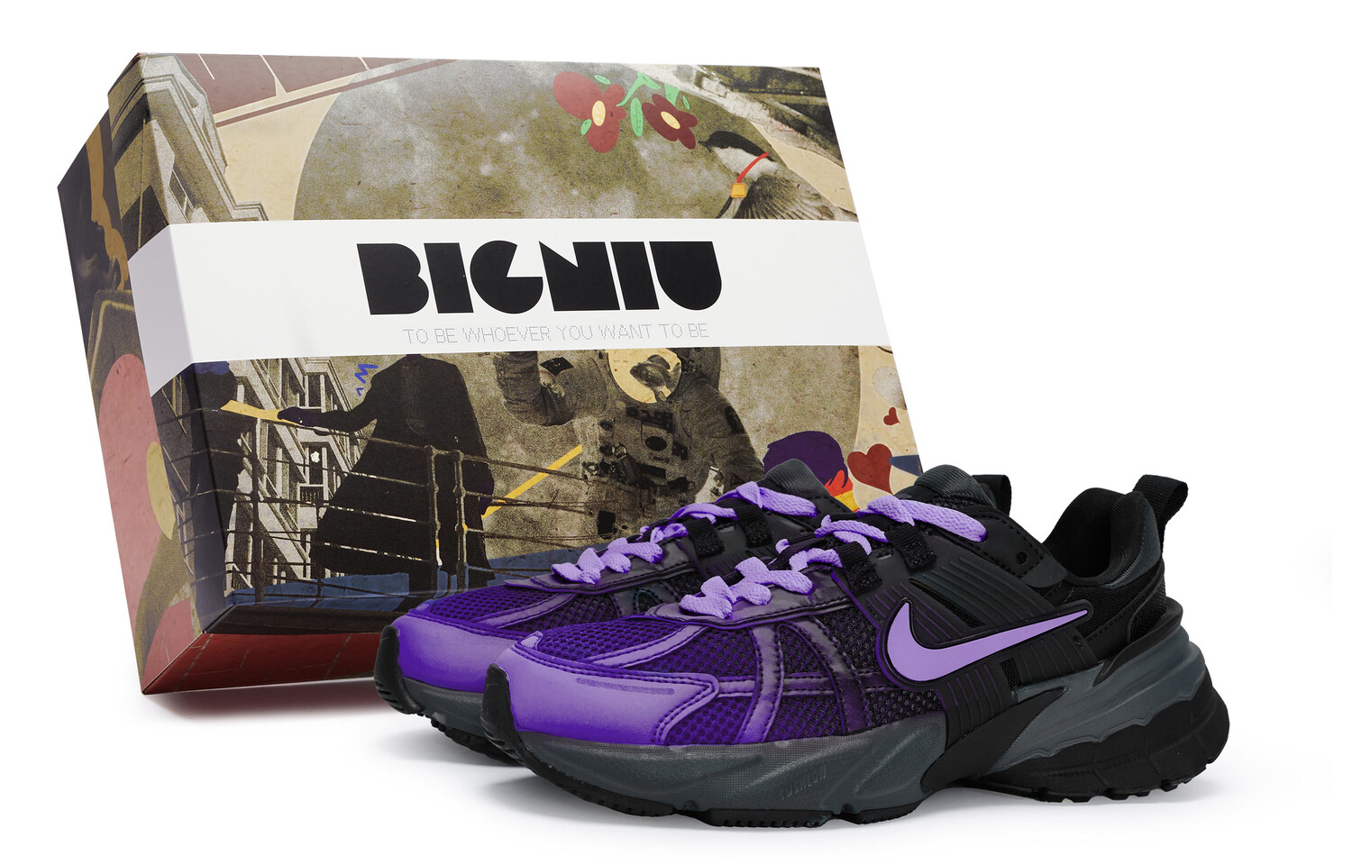 Кроссовки для бега V2K Run женские с низким верхом фиолетовые Nike
Кроссовки для бега V2K Run женские с низким верхом фиолетовые Nike