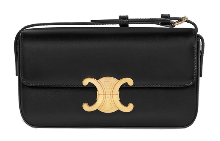 Сумка женская Celine Triomphe кожаная с металлическим логотипом, черный
Сумка женская Celine Triomphe кожаная с металлическим логотипом, черный