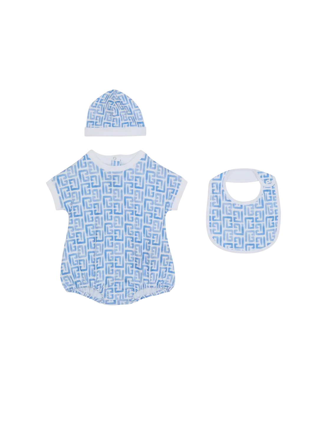 Трехпредметный набор с монограммой Balmain, синий
Трехпредметный набор с монограммой Balmain, синий