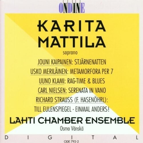 CD диск Lahti Chamber Ensemble / Vanska: Karita Mattila / Kaipainen Me
CD диск Lahti Chamber Ensemble / Vanska: Karita Mattila / Kaipainen Me