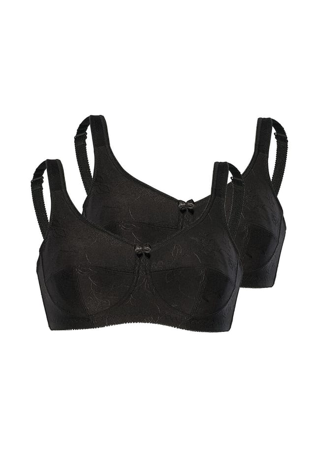 Мягкий бюстгальтер жаккардовый 2 шт. в упаковке Sassa, черный
Мягкий бюстгальтер жаккардовый 2 шт. в упаковке Sassa, черный