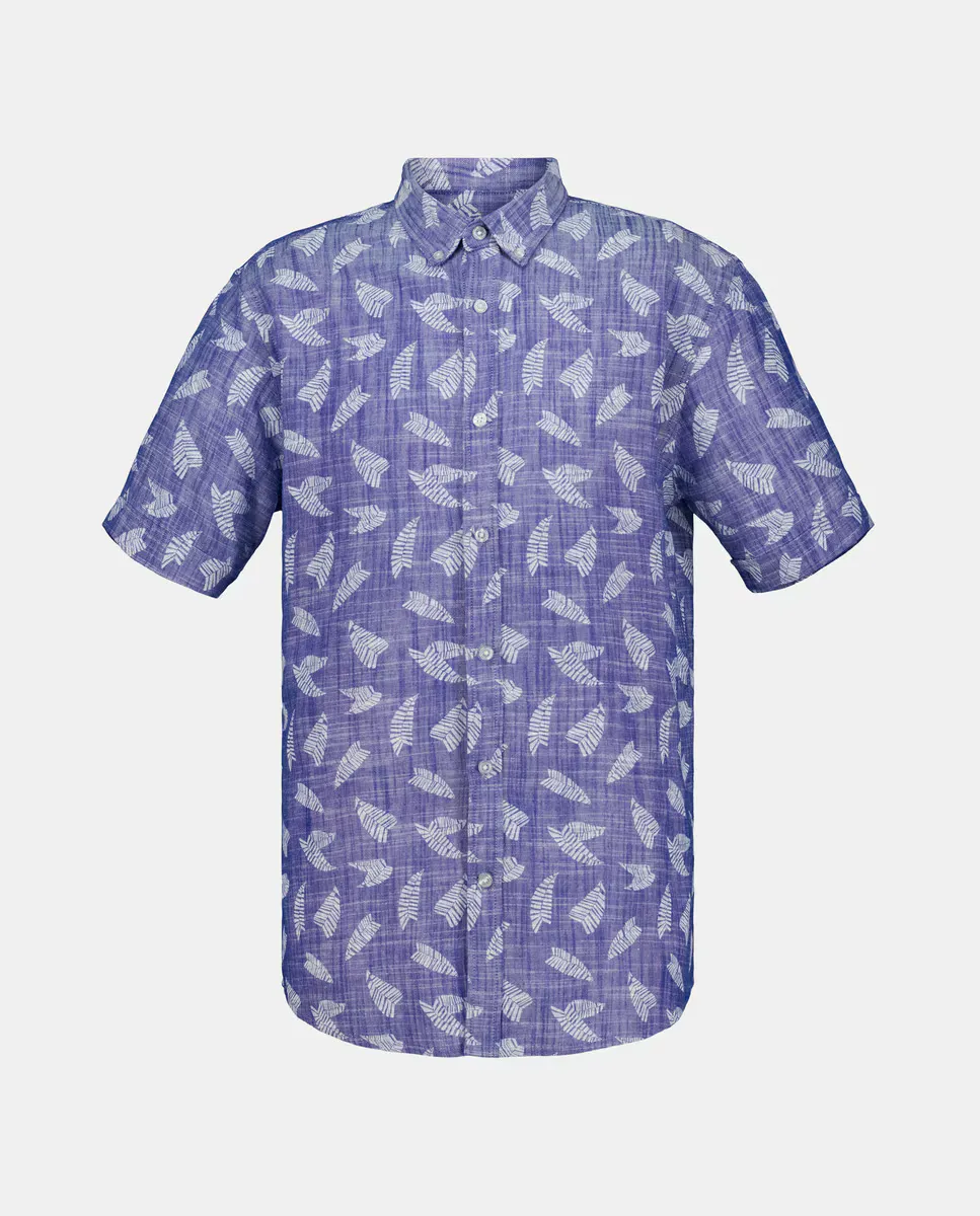 Мужская рубашка с коротким рукавом, принт пальмы Easy Wear, синий
Мужская рубашка с коротким рукавом, принт пальмы Easy Wear, синий