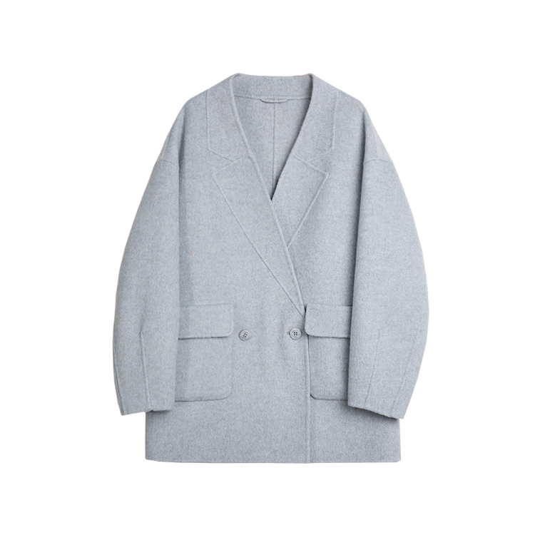 ELLE Пальто женское серо-голубое без воротника утепленное прямое
ELLE Пальто женское серо-голубое без воротника утепленное прямое